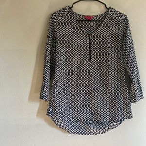Black And White Blouse